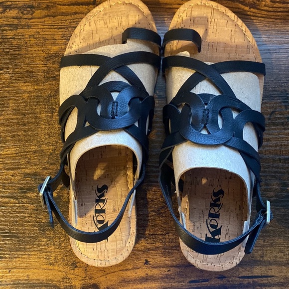 Kork-Ease Shoes - Korks brand Size 8M Sangria Black NWT Sandals